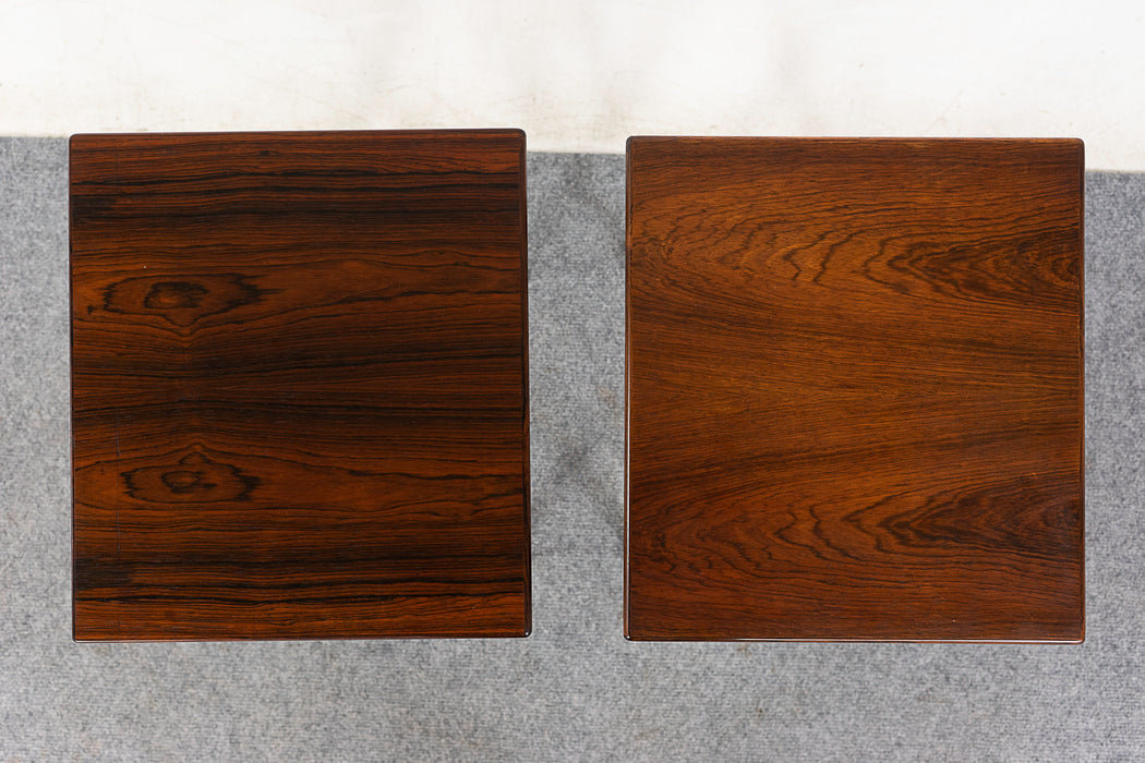 Rosewood Side Table Pair - (322-135)