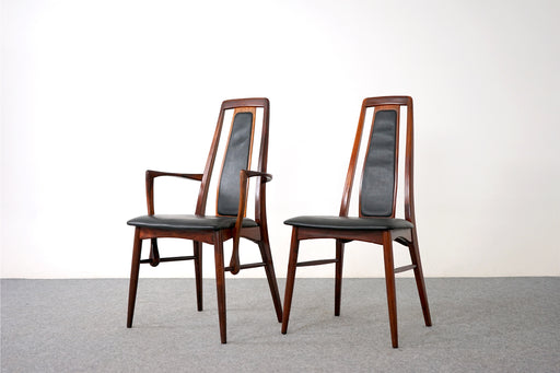 6 Rosewood Eva Dining Chairs by Niels Koefoed - (D859)
