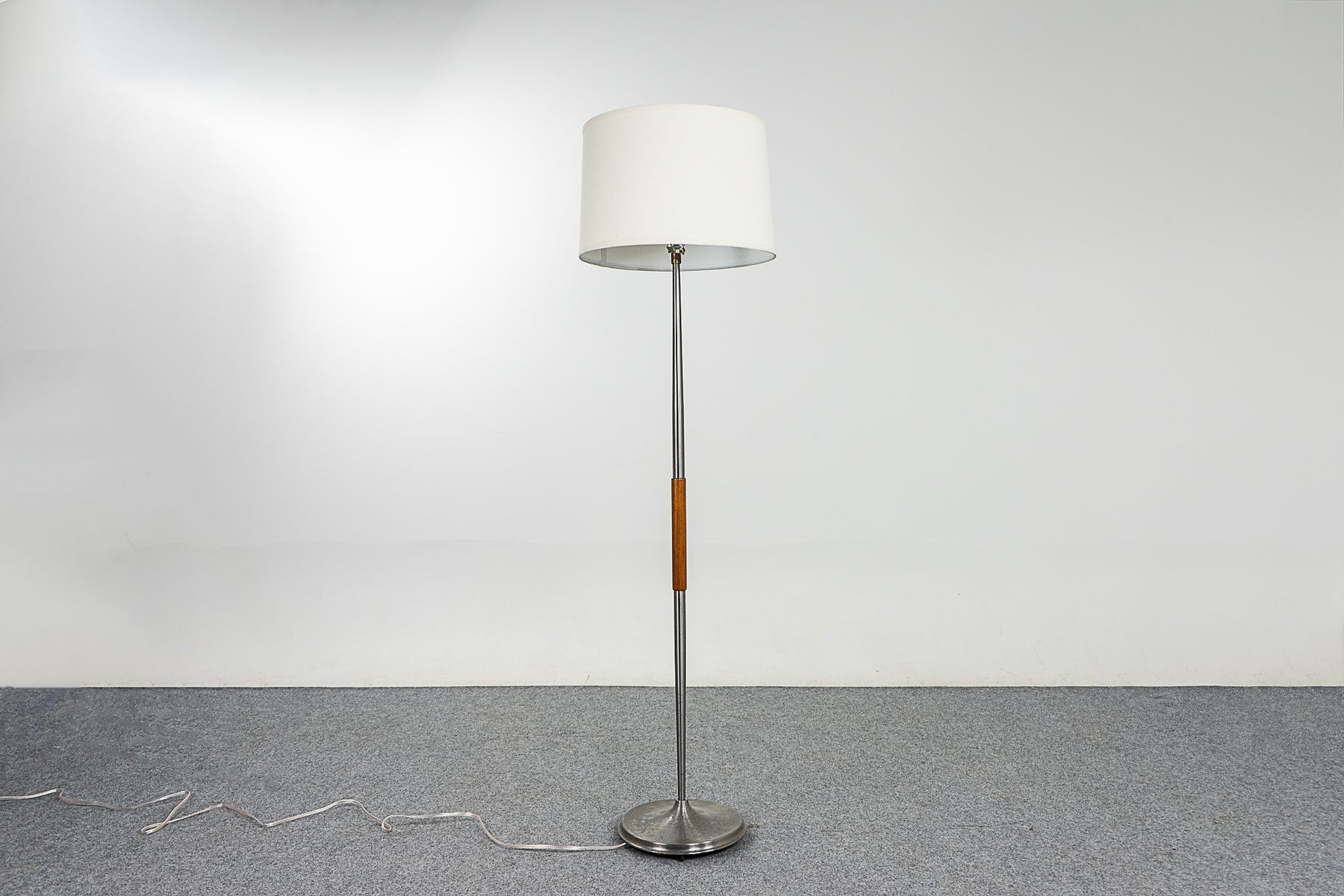 Teak & Metal Floor Lamp - (321-345.10)