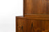 Danish Modern Rosewood Bookcase Cabinet with Desk - (320-006)