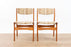 2 Danish Mid Century Teak Dining Chairs - (D1511)