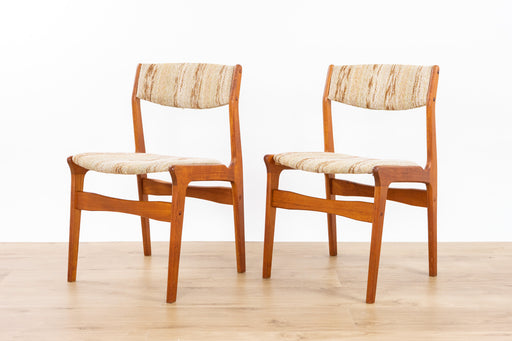 2 Danish Mid Century Teak Dining Chairs - (D1511)