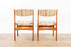 2 Danish Mid Century Teak Dining Chairs - (D1511)