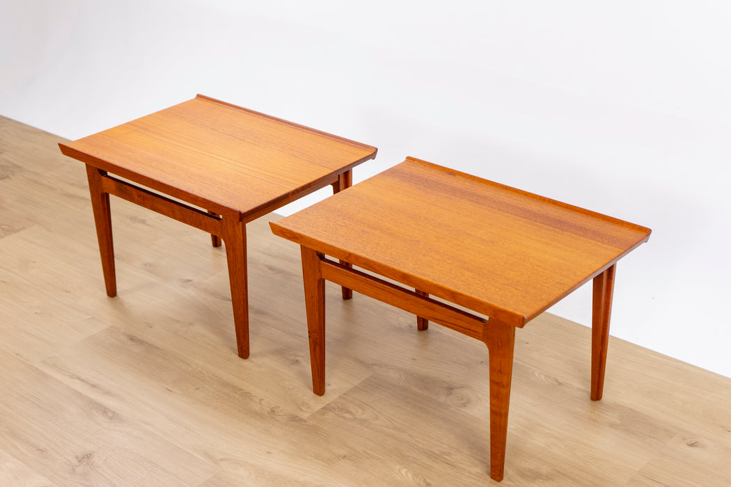 2 Finn Juhl FD-533 Solid Teak Side Tables for France & Daverkosen - (D1526)