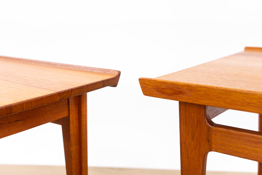 2 Finn Juhl FD-533 Solid Teak Side Tables for France & Daverkosen - (D1526)