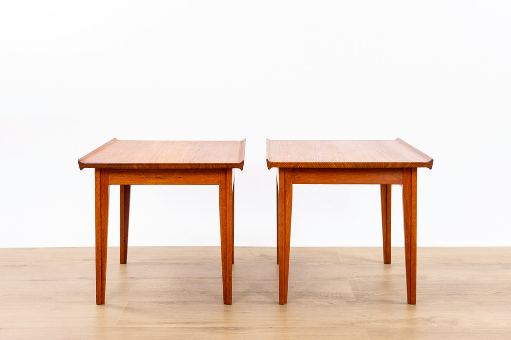 2 Finn Juhl FD-533 Solid Teak Side Tables for France & Daverkosen - (D1526)