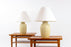 2 Mid-Century Modern Ceramic Table Lamps - (D1523)