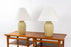 2 Mid-Century Modern Ceramic Table Lamps - (D1523)