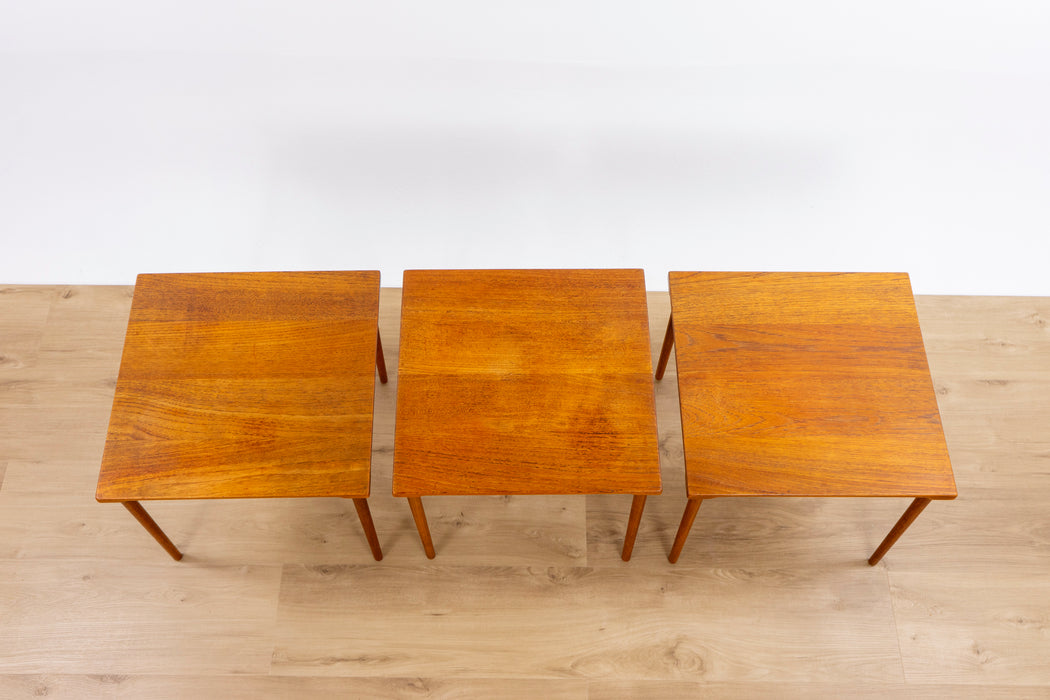 3 Teak Side Tables by Hvidt & Mølgaard-Nielsen - (D1522)