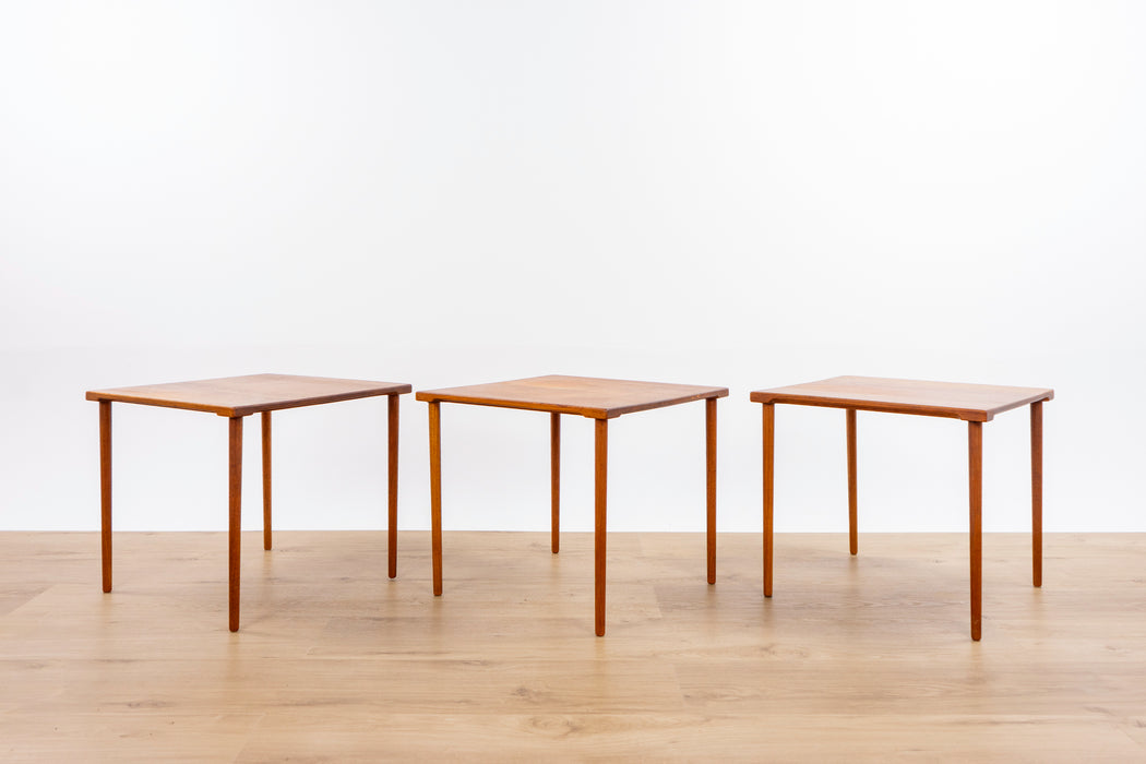3 Teak Side Tables by Hvidt & Mølgaard-Nielsen - (D1522)