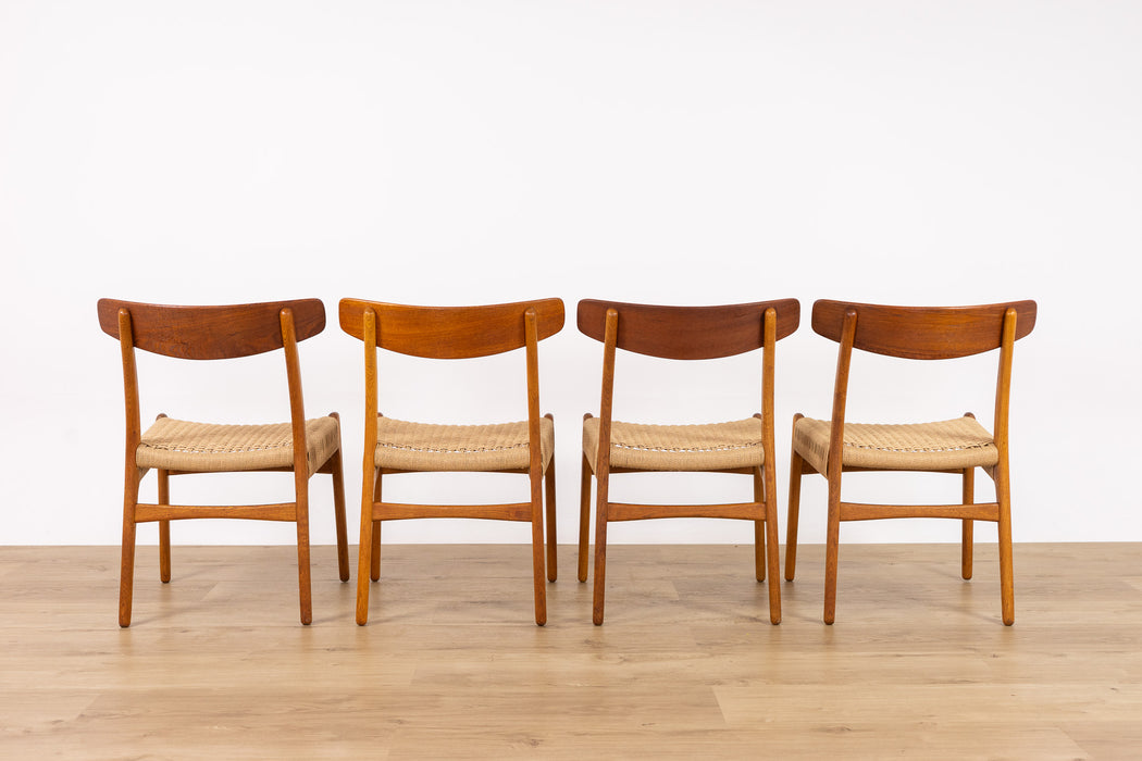 4 Hans Wegner CH23 Teak & Oak Dining Chairs for Carl Hansen & Søn - (D1513.2)