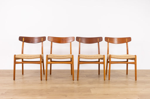 4 Hans Wegner CH23 Teak & Oak Dining Chairs for Carl Hansen & Søn - (D1513.2)