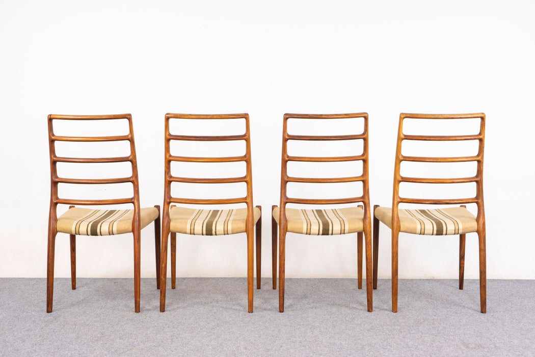 4 Rosewood Model 82 Dining Chairs by Niels Otto Møller - (325-148)