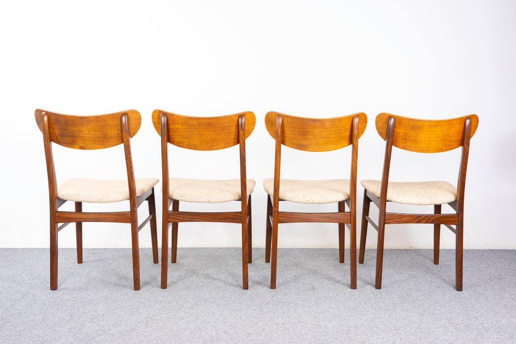 4 Danish Modern Teak Dining Chairs - (327-098)