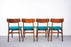 4 Danish Modern Teak Dining Chairs - (327-107)