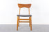 4 Danish Mid Century Teak & Oak Dining Chairs - (327-125)