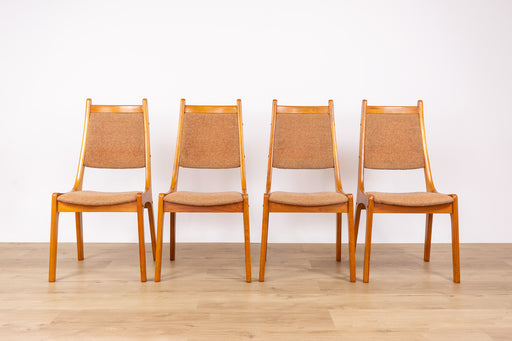 4 Mid-Century Modern Teak Dining Chairs - (D1675)