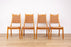 4 Mid-Century Modern Teak Dining Chairs - (D1675)
