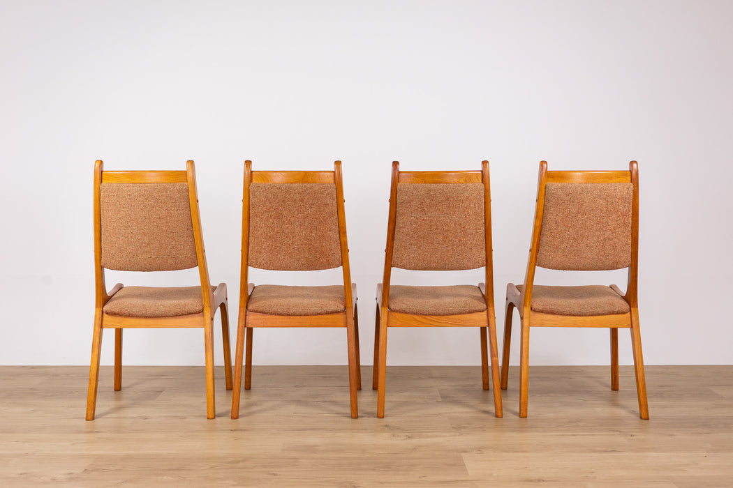 4 Mid-Century Modern Teak Dining Chairs - (D1675)