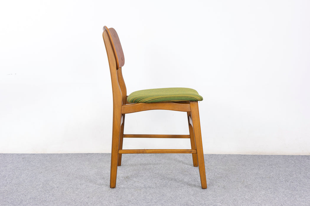 4 Danish Mid Century Teak & Beech Dining Chairs - (327-097)