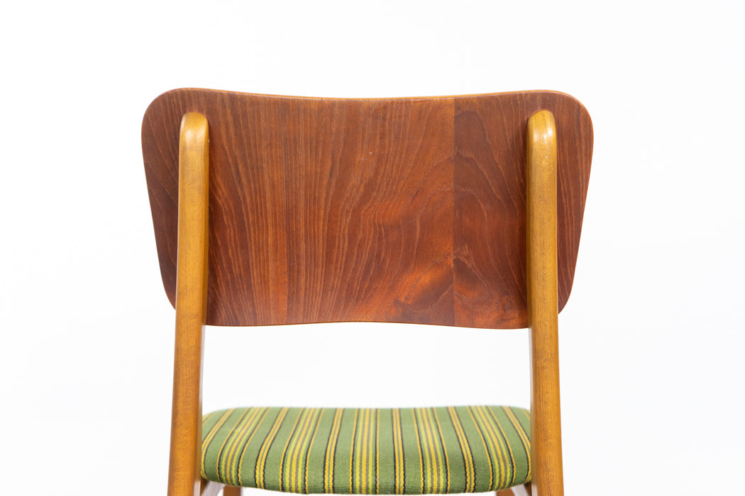 4 Danish Mid Century Teak & Beech Dining Chairs - (327-097)