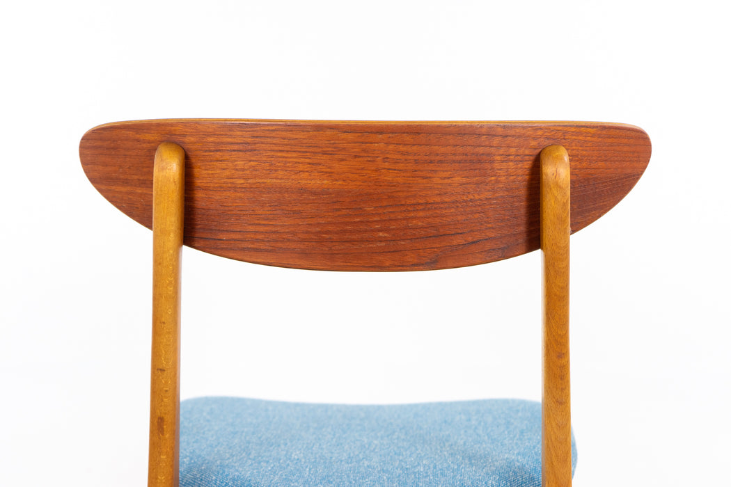 4 Danish Modern Teak & Beech Dining Chairs - (327-126)