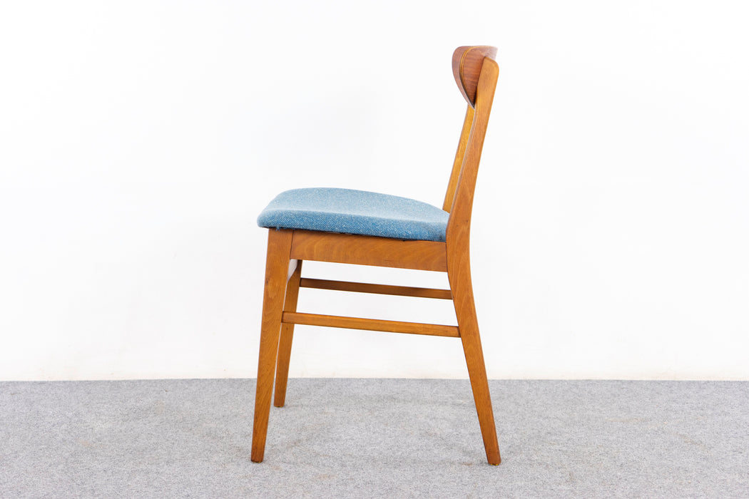 4 Danish Modern Teak & Beech Dining Chairs - (327-126)