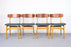 4 Danish Mid-Century Teak & Beech Dining Chairs - (326-123)