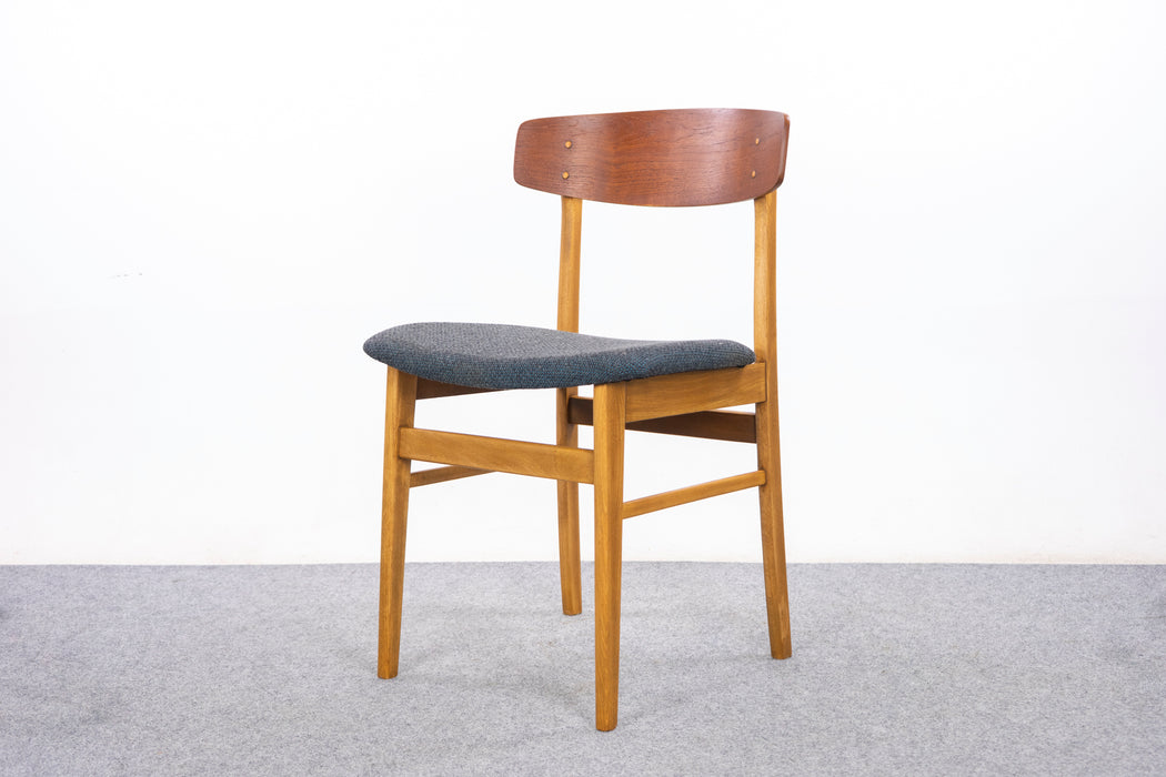 4 Danish Mid-Century Teak & Beech Dining Chairs - (326-123)