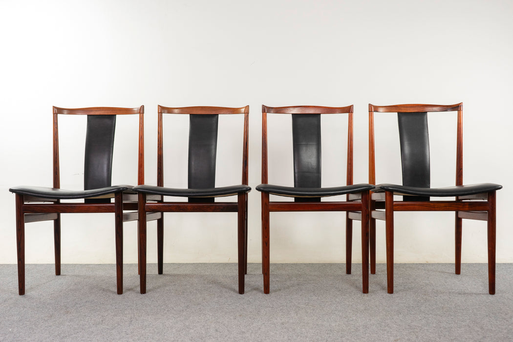 4 Rosewood dining chairs by Erling Torvits - (D1390)