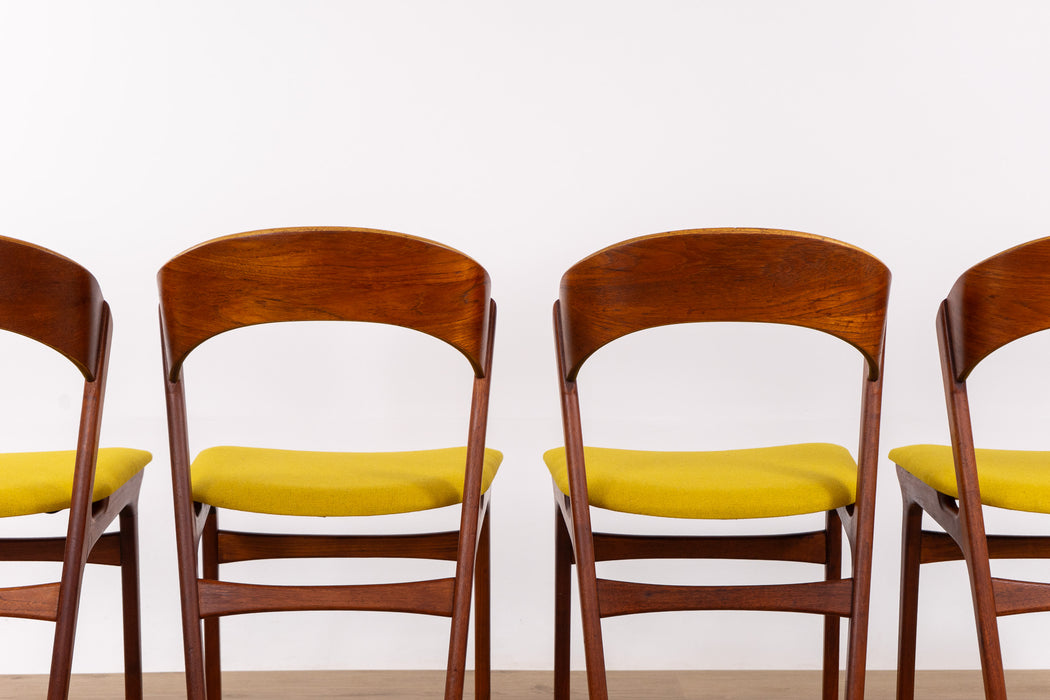 4 Danish Modern Teak Dining Chairs by Randers - (D1618)