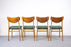 4 Danish Modern Walnut Dining Chairs - (325-043)