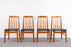 4 Teak Mid-Century Dining Chairs - (D1440)