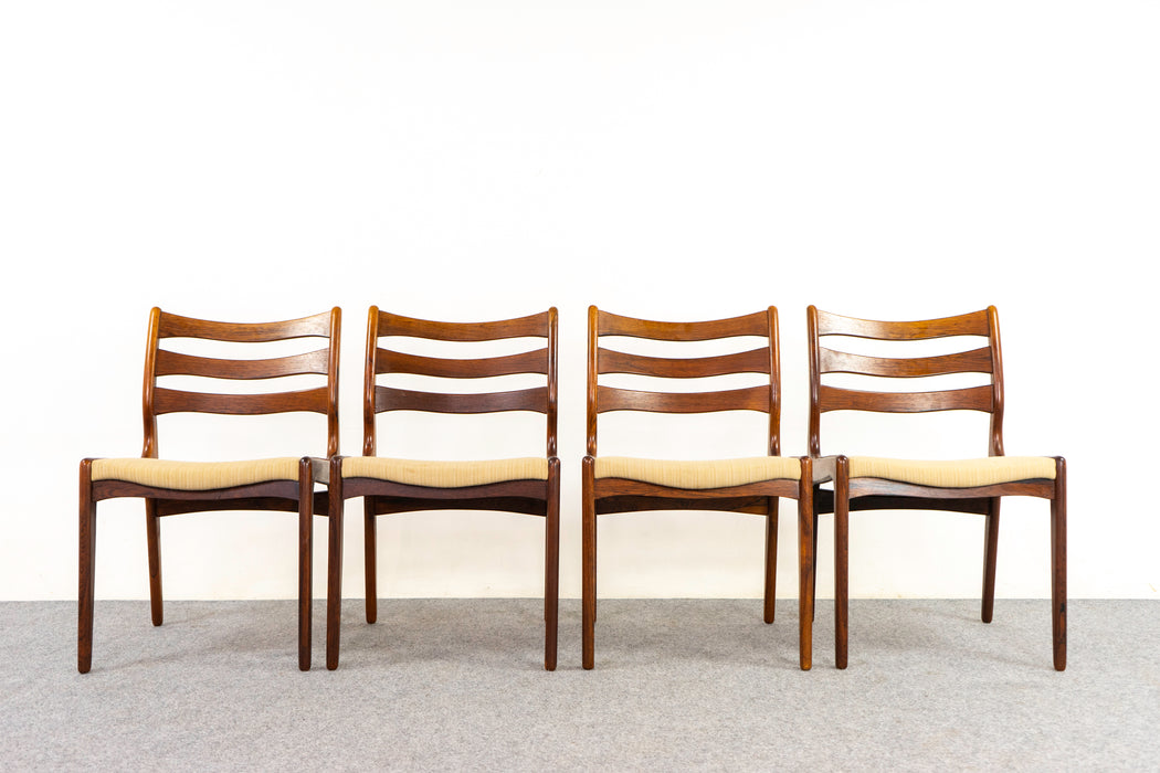 4 Rosewood Danish Dining Chairs - (325-150)