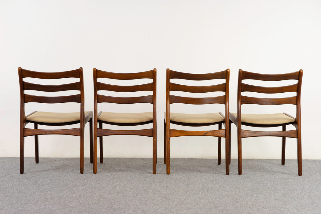 4 Rosewood Danish Dining Chairs - (325-150)