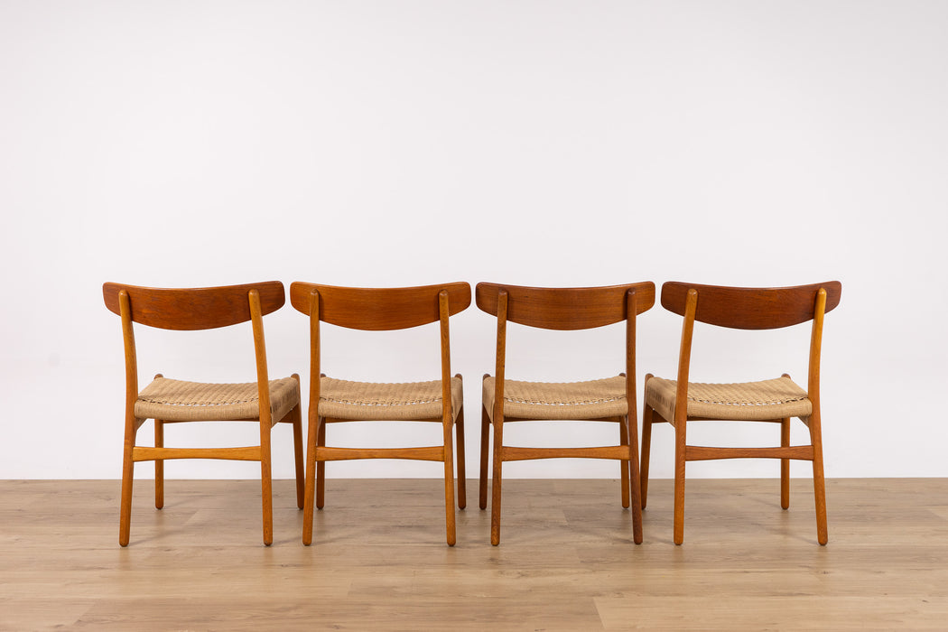 4 Hans Wegner CH23 Teak & Oak Dining Chairs for Carl Hansen & Søn - (D1513.1)