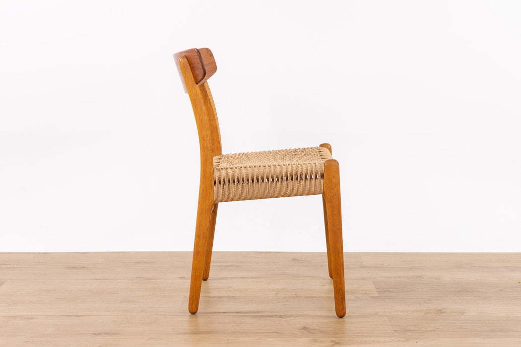 4 Hans Wegner CH23 Teak & Oak Dining Chairs for Carl Hansen & Søn - (D1513.1)