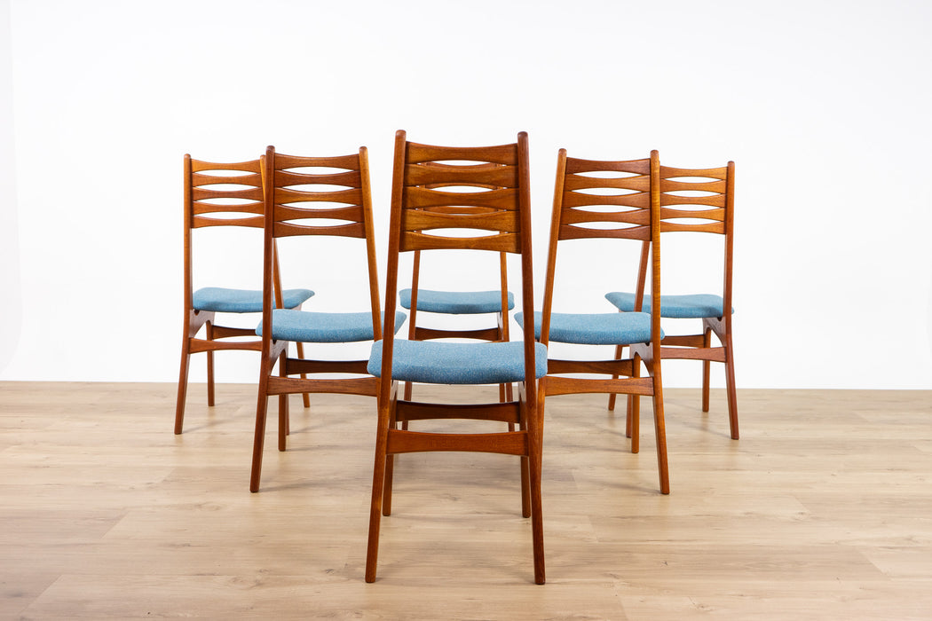 6 Danish Modern Teak Dining Chairs by Boltinge Stolefabrik  - (D1574)