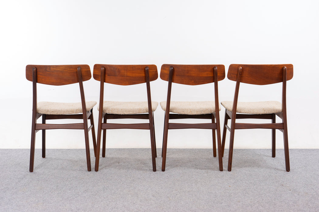 4 Danish Modern Teak Dining Chairs - (327-096)
