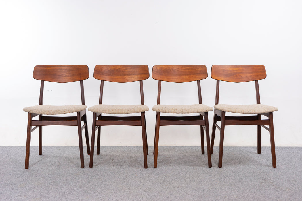 4 Danish Modern Teak Dining Chairs - (327-096)