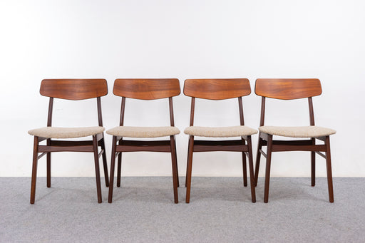 4 Danish Modern Teak Dining Chairs - (327-096)