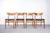 4 Danish Modern Teak Dining Chairs by Schionning & Elgaard - (D1484)
