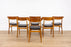 6 Danish Mid-Century Teak & Beech Dining Chairs - (D1499)