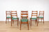 6 Danish Modern Teak Dining Chairs - (D1514)
