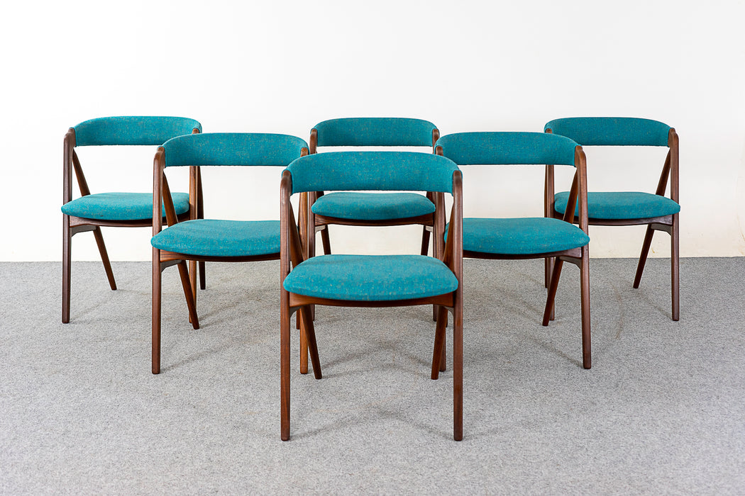6 Teak Model 205 Dining Chairs by Th. Harlev - (321-116)