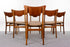 6 Teak & Oak Danish Dining Chairs - (325-211)