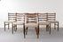 6 Rosewood Danish Dining Chairs - (322-031)