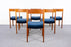 6 Danish Mid-Century Teak Dining Chairs - (D1480)
