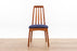 6 Mid-Century Modern Teak Dining Chairs - (D1602)