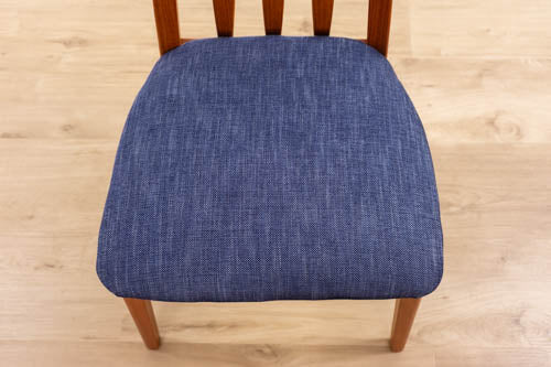 6 Mid-Century Modern Teak Dining Chairs - (D1602)